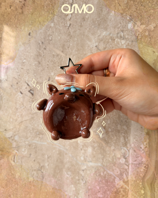 Coco Snoot Clay Keychain